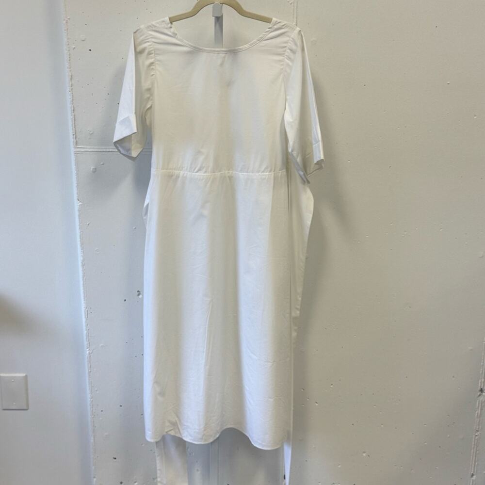 NWT M. Martin‎ Oversized Minimalist Belted Lightweight Cotton Midi Dress Sz 2